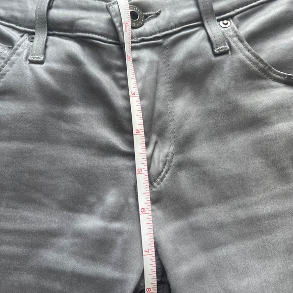 AG Adriano Goldschmied Women's Gray Skinny Lamb Leather Denim Jeans Size 26 - Picture 13 of 13